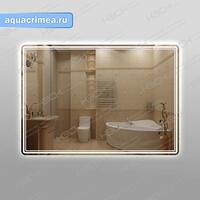 Зеркало 318ск с LED подсветкой 9,6 Вт 70 х 100 см с сенсорным выключателем универсальное крепление